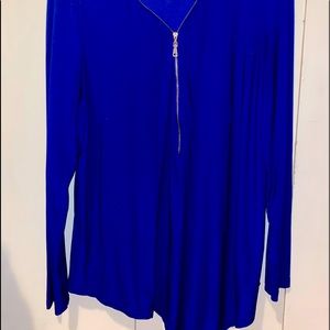 Blue Blouse with zipper